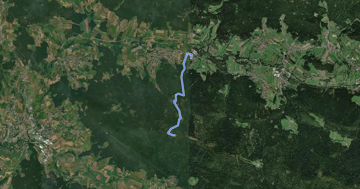 Маршрут Ho4 Simpering - Kötztinger Hütte на спутниковом снимке