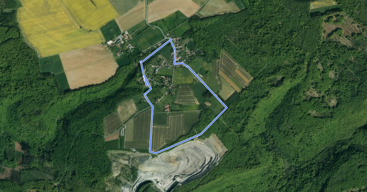 Маршрут HO5 - Langenfeld-Route на спутниковом снимке