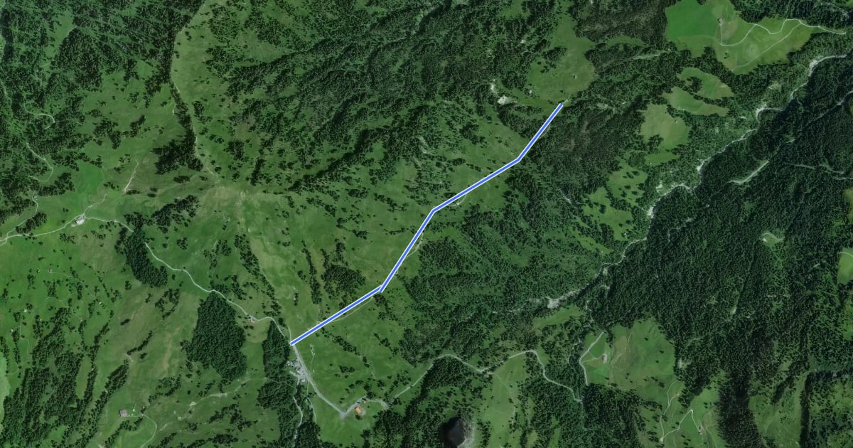 Маршрут Hobacher - Ibergeregg на спутниковом снимке