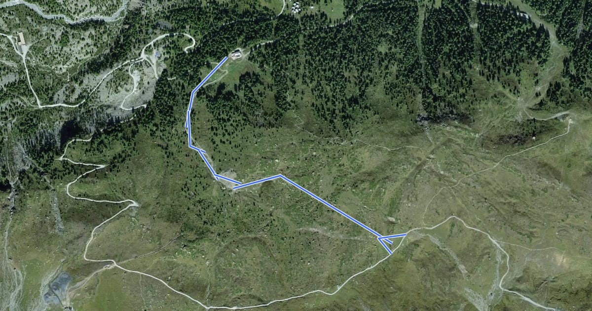 Маршрут Hobbit Trail на спутниковом снимке