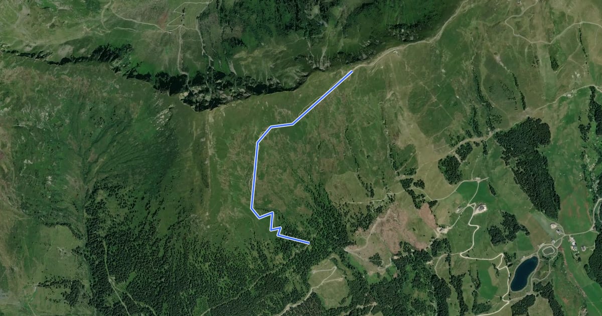 Маршрут HOCHALM-TRAIL на спутниковом снимке