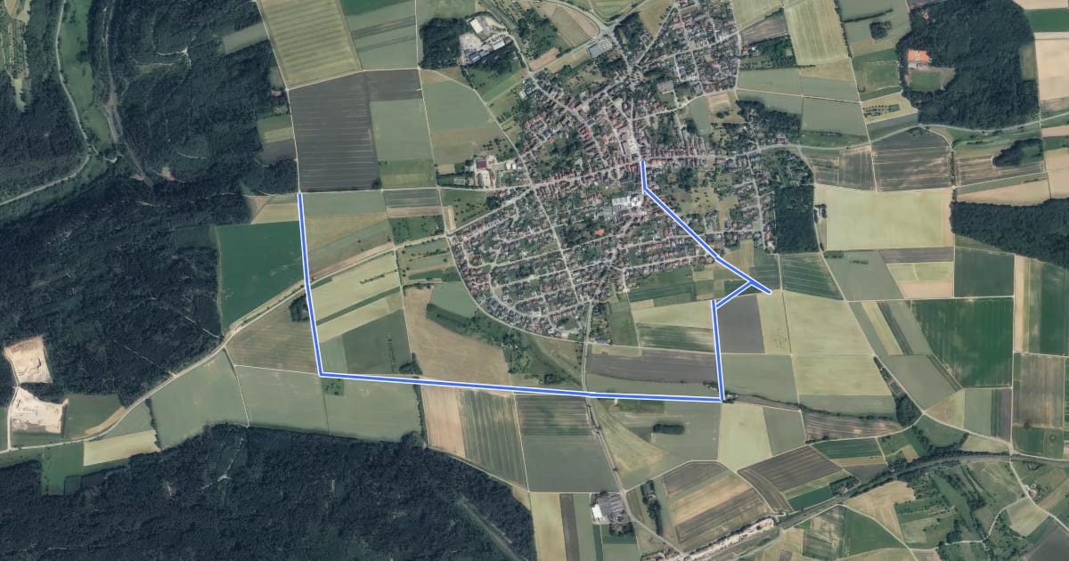 Маршрут Hochdorf Ortsmitte - Talsteige на спутниковом снимке