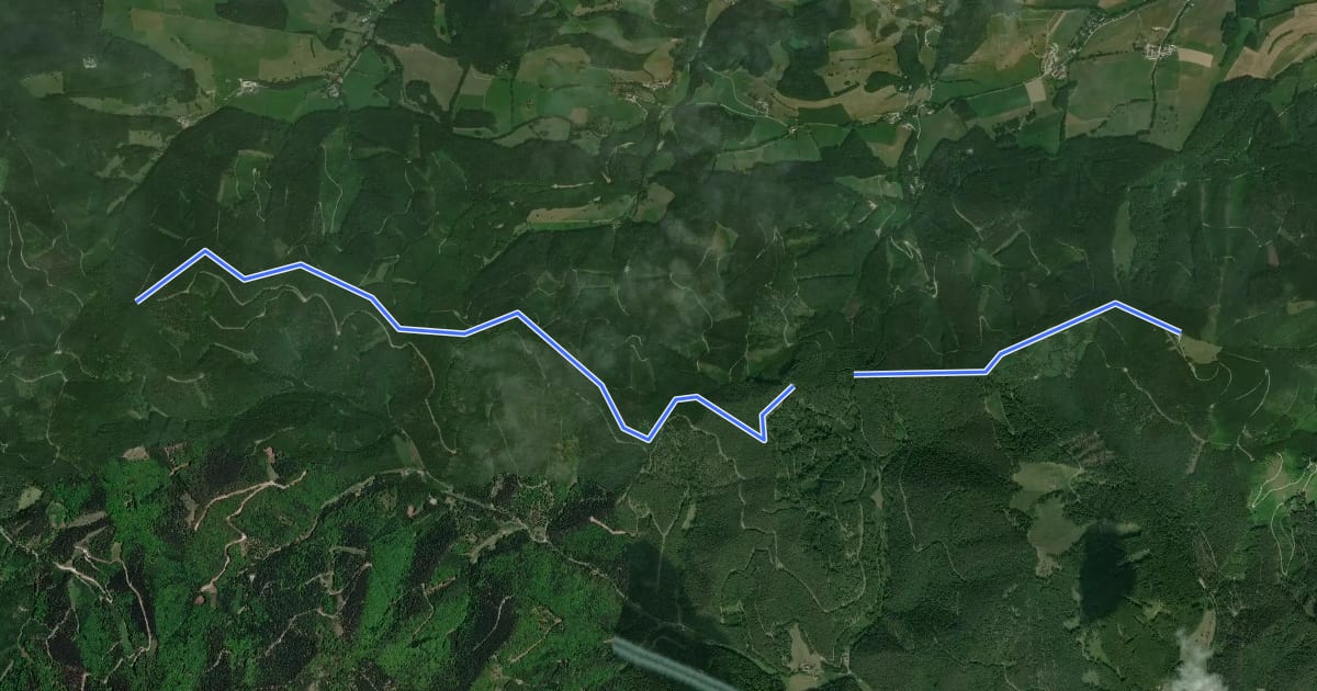 Маршрут Hocheck -Hochriegel - Veigelkogel на спутниковом снимке