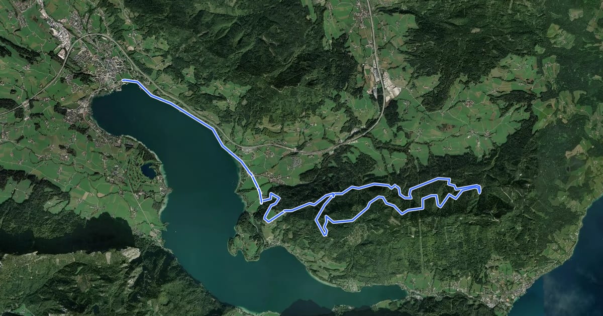 Маршрут Hochplett MTB-Runde mittel на спутниковом снимке