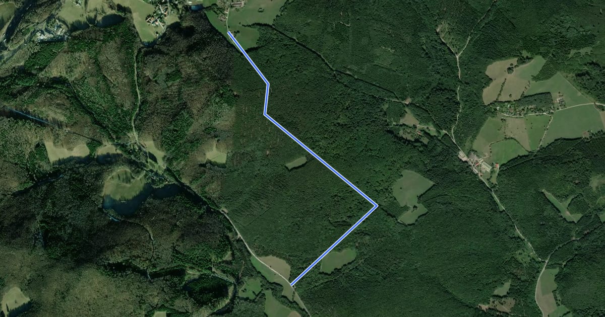Маршрут Hochstraß - Hundsberg - L125 на спутниковом снимке