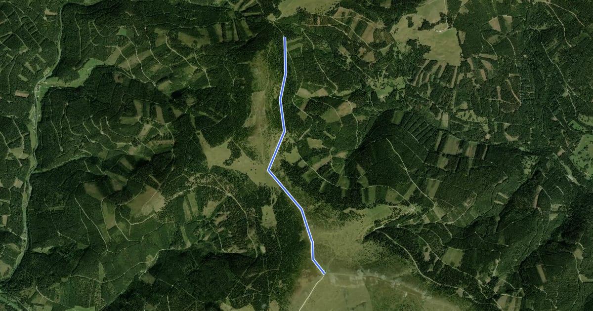 Маршрут Hochwechseltrail Nord на спутниковом снимке