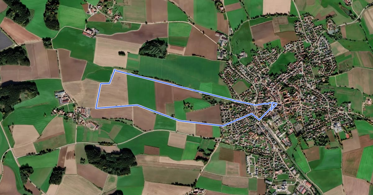 Маршрут Hochweg на спутниковом снимке
