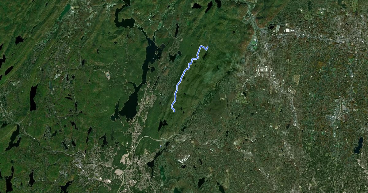 Маршрут Hoeferlin Memorial Trail на спутниковом снимке