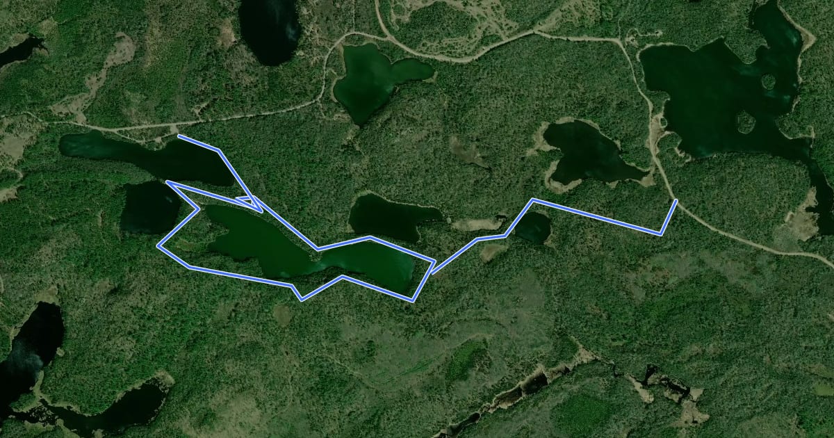 Маршрут Hogback Lupus Trail Loop на спутниковом снимке