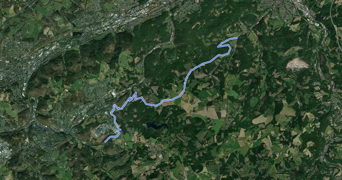 Маршрут Hohensteinweg на спутниковом снимке