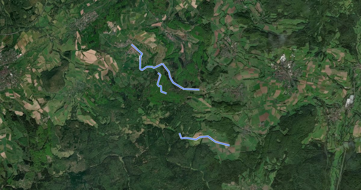 Маршрут Hohenzell - Rundweg 3 на спутниковом снимке
