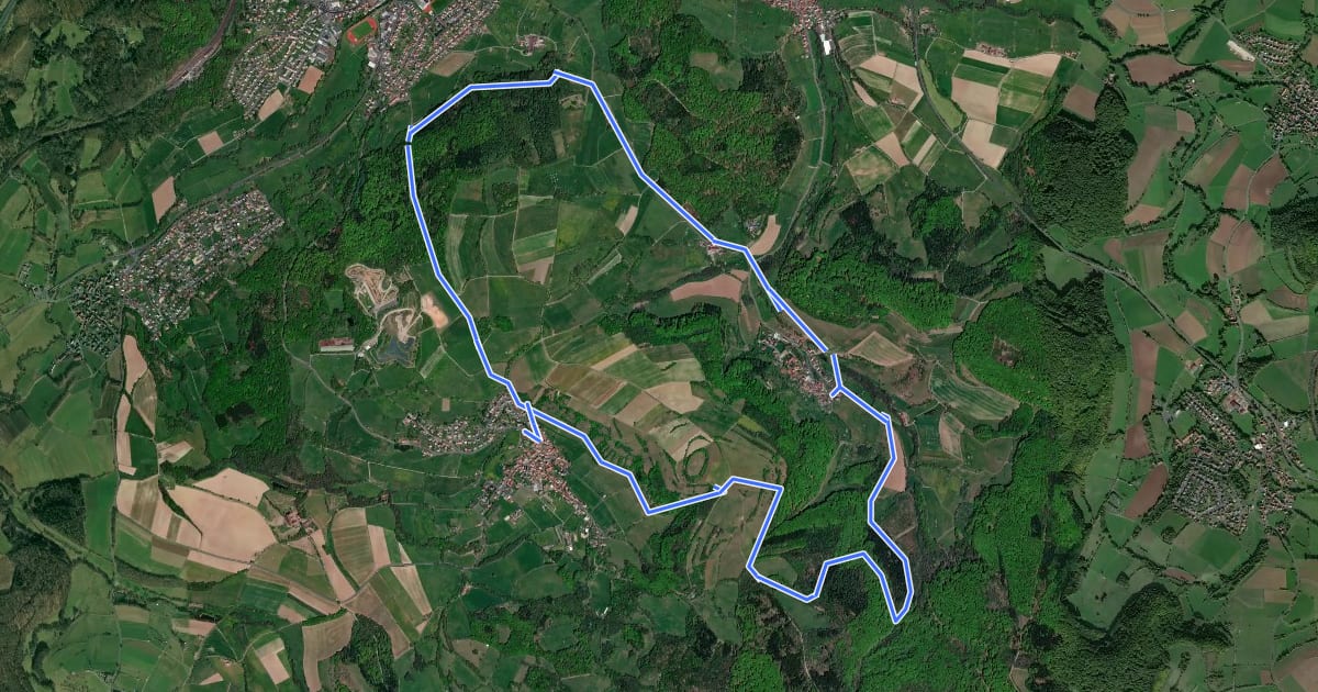 Маршрут Hohenzell - Rundweg 4 на спутниковом снимке