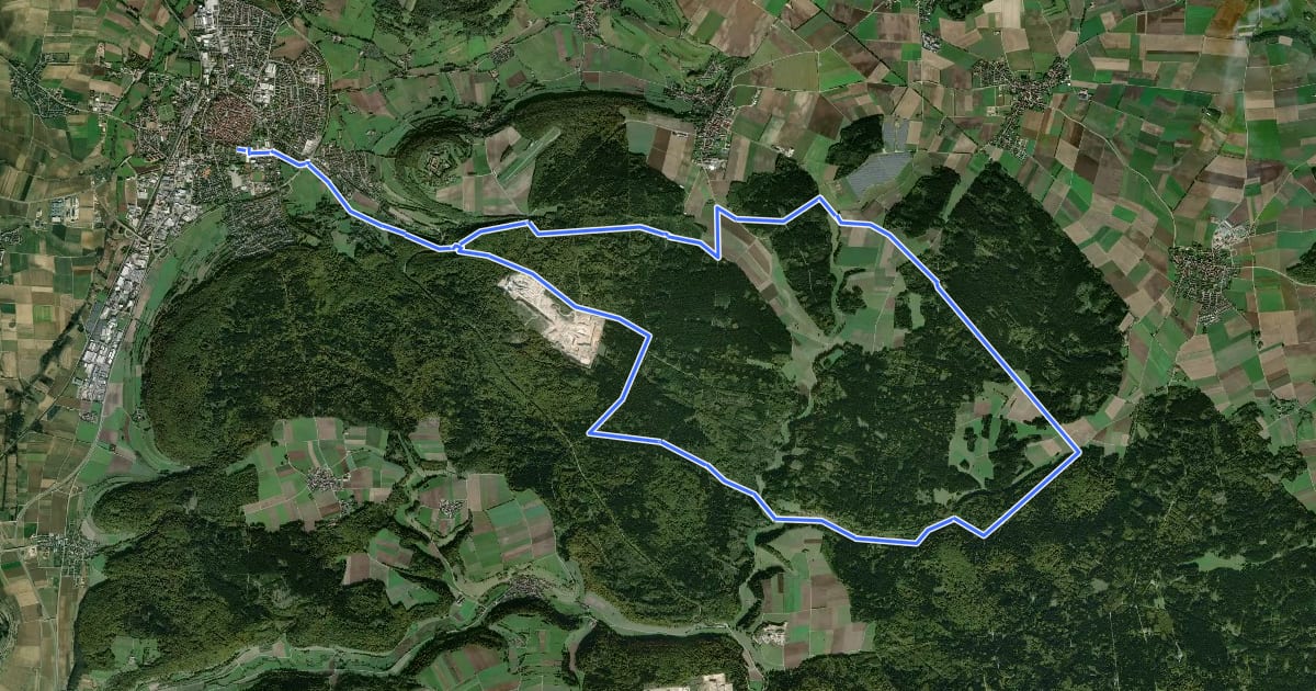 Маршрут Hohllochweg на спутниковом снимке