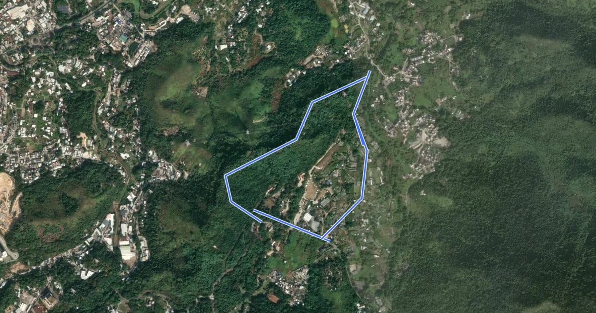 Маршрут 鶴藪郊遊徑 Hok Tau Country Trail на спутниковом снимке