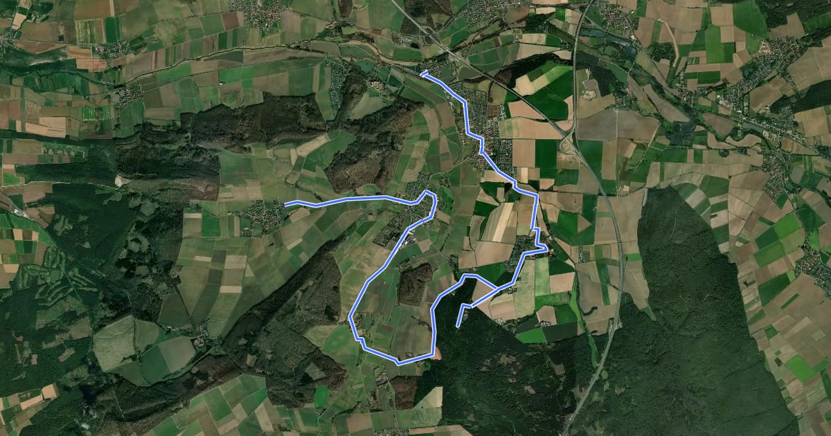 Маршрут Holler Kirchradweg на спутниковом снимке