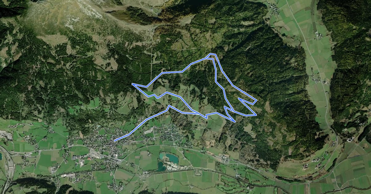 Маршрут Hollerberg-Runde на спутниковом снимке