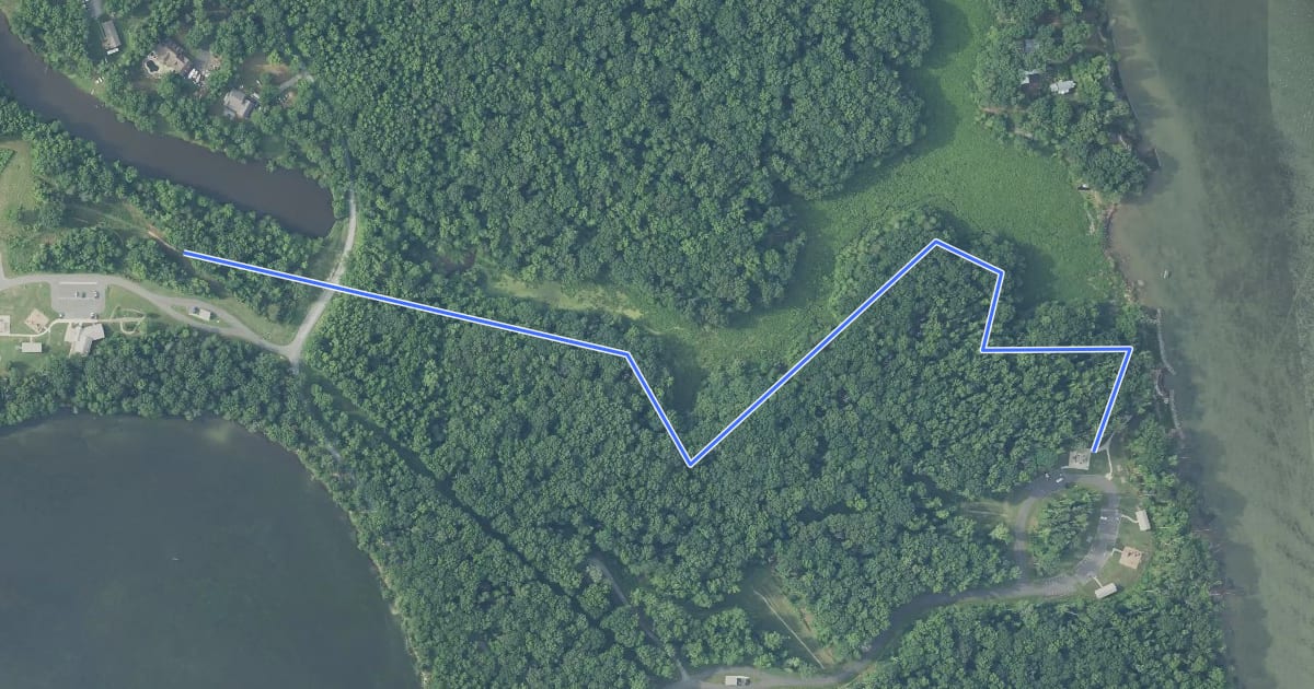 Маршрут Holly Marsh Trail на спутниковом снимке