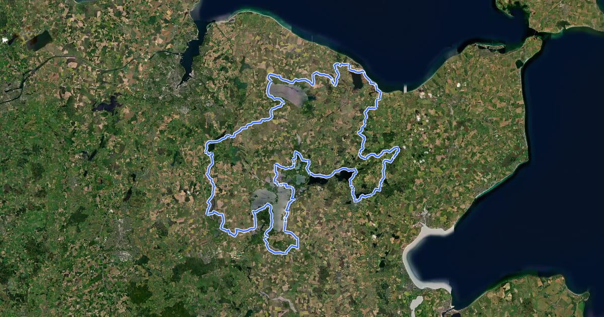 Маршрут Holsteinische-Schweiz-Radtour на спутниковом снимке