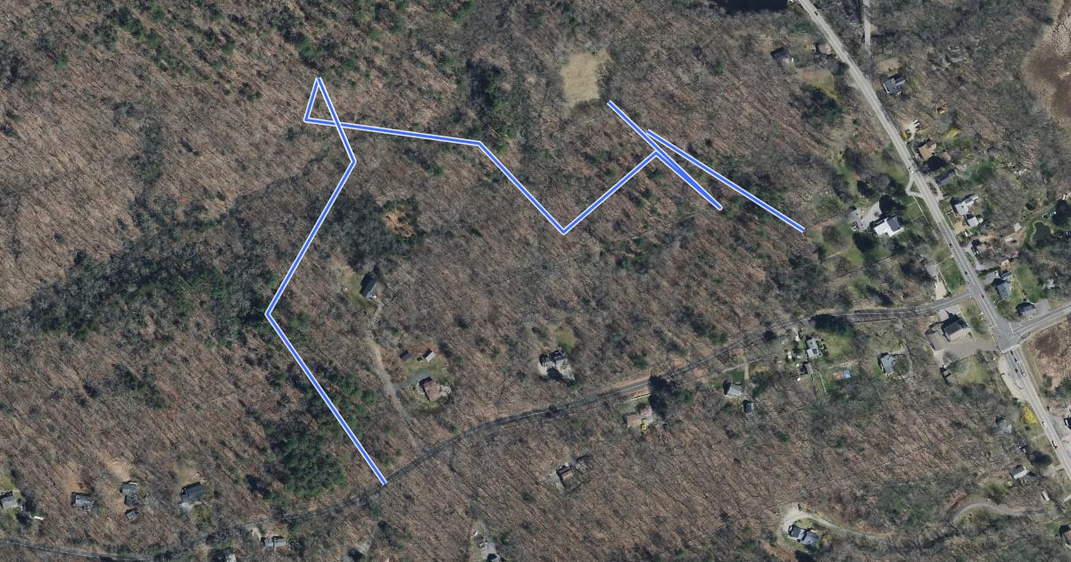 Маршрут Holt Kinney Trail на спутниковом снимке