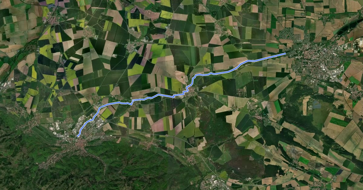 Маршрут Holtemmeradweg на спутниковом снимке