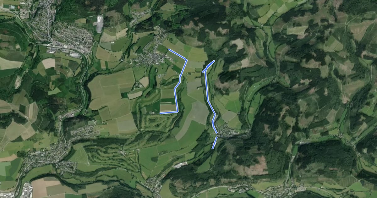 Маршрут Holthausen Rundweg H4 на спутниковом снимке