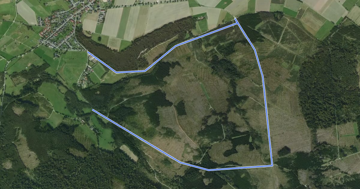 Маршрут Holtheim Rundweg A1 на спутниковом снимке