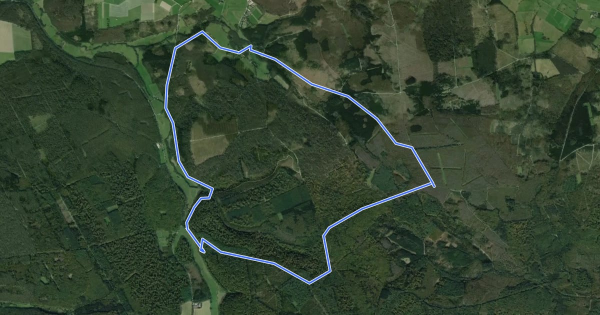 Маршрут Holtheim Rundweg A2 на спутниковом снимке