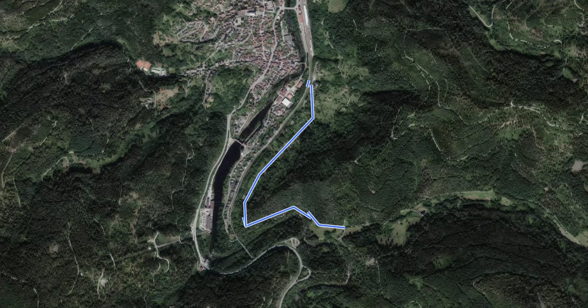 Маршрут Holzbrücke - Sasbach на спутниковом снимке