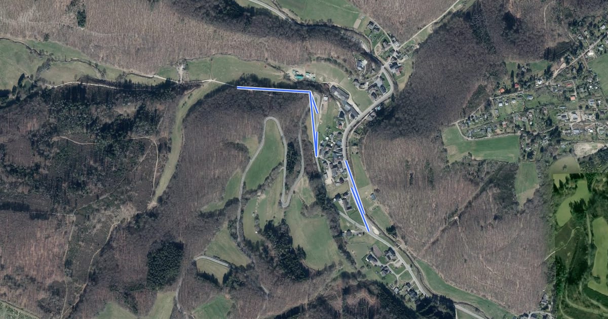 Маршрут Holzemer Weg на спутниковом снимке