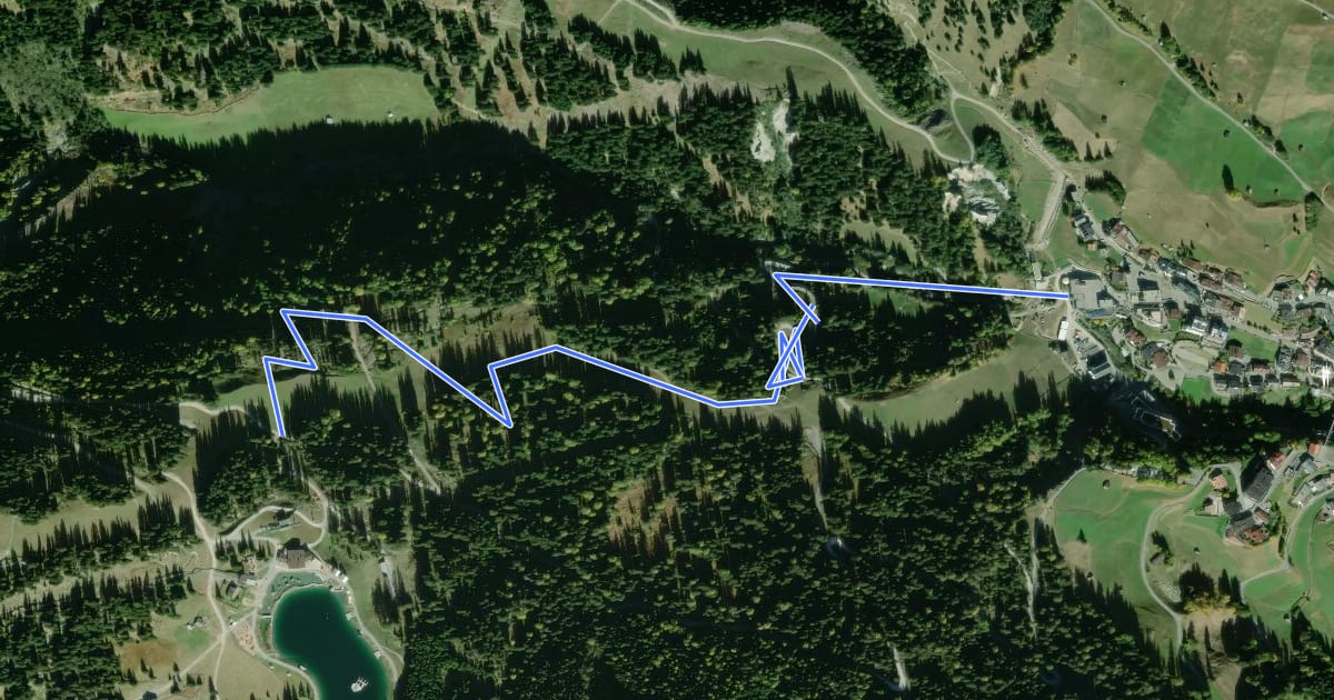 Маршрут Holzkugelweg на спутниковом снимке