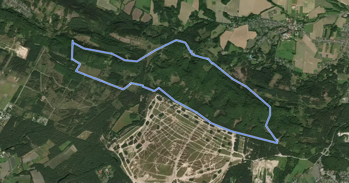Маршрут Holzweg на спутниковом снимке