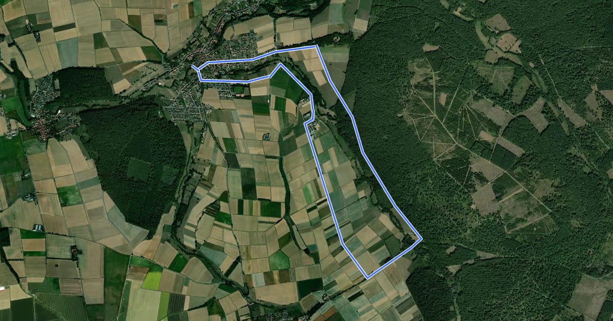Маршрут Hombressen, Rundweg 4 - alternativ на спутниковом снимке
