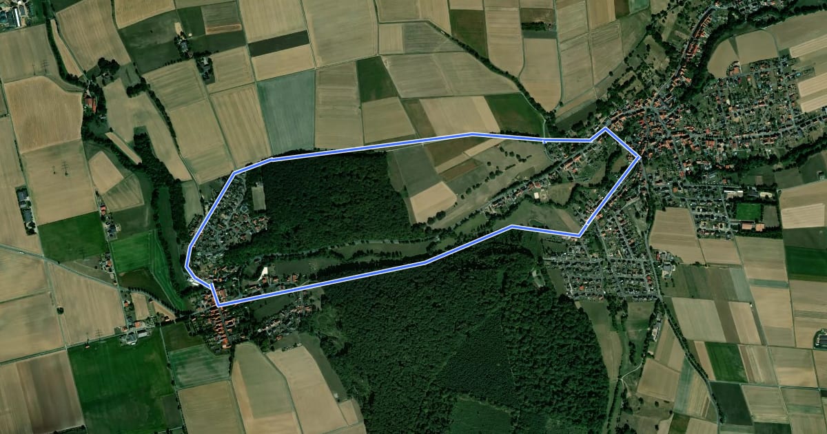 Маршрут Hombressen, Rundweg 5 на спутниковом снимке
