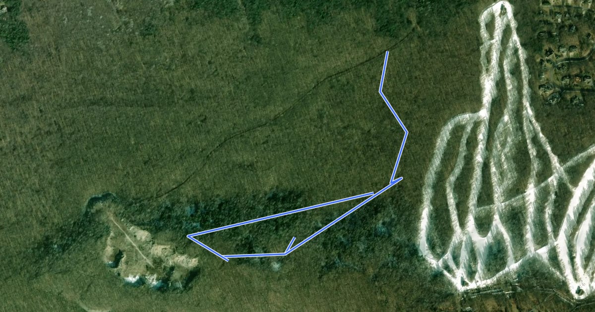 Маршрут Homestead Loop Trail на спутниковом снимке
