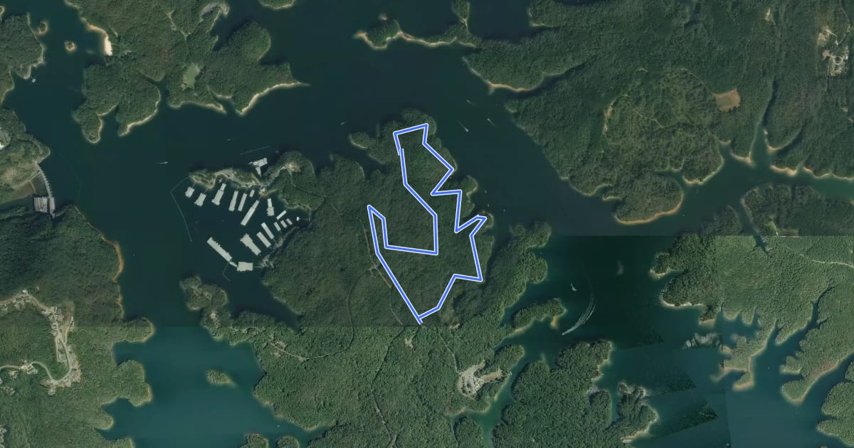 Маршрут Homestead Trail на спутниковом снимке