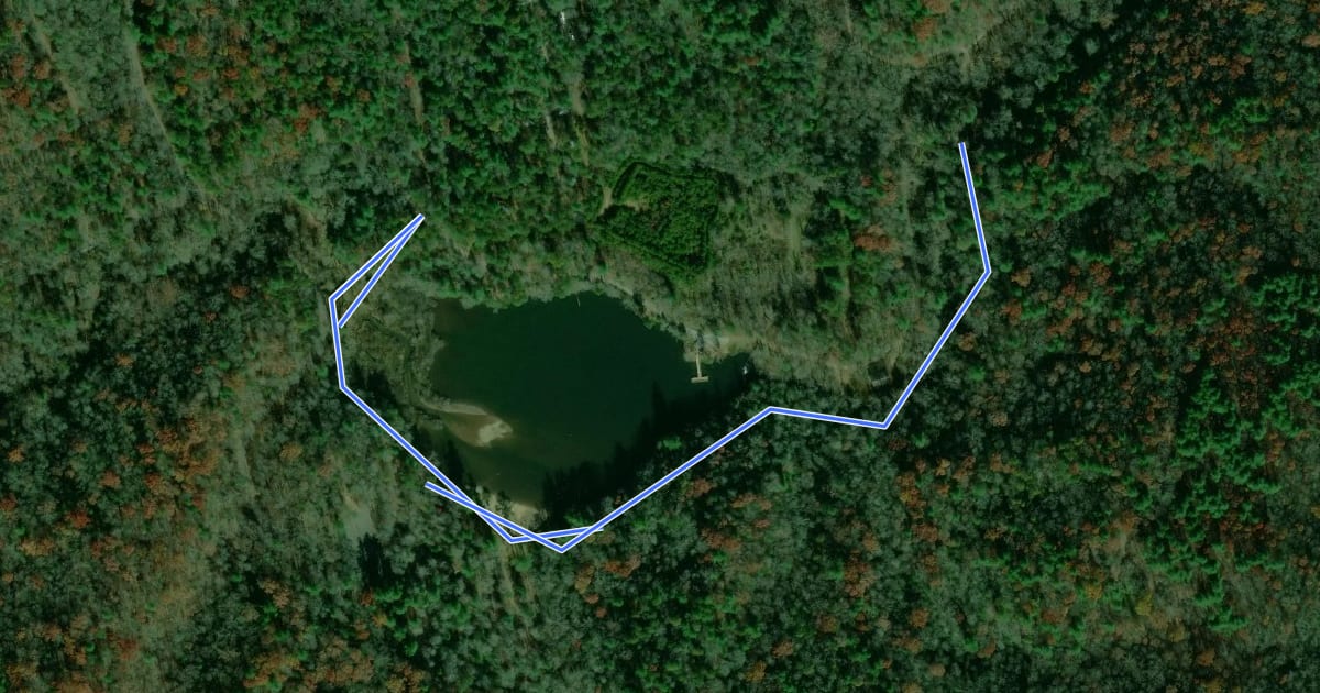 Маршрут Homestead Trail на спутниковом снимке