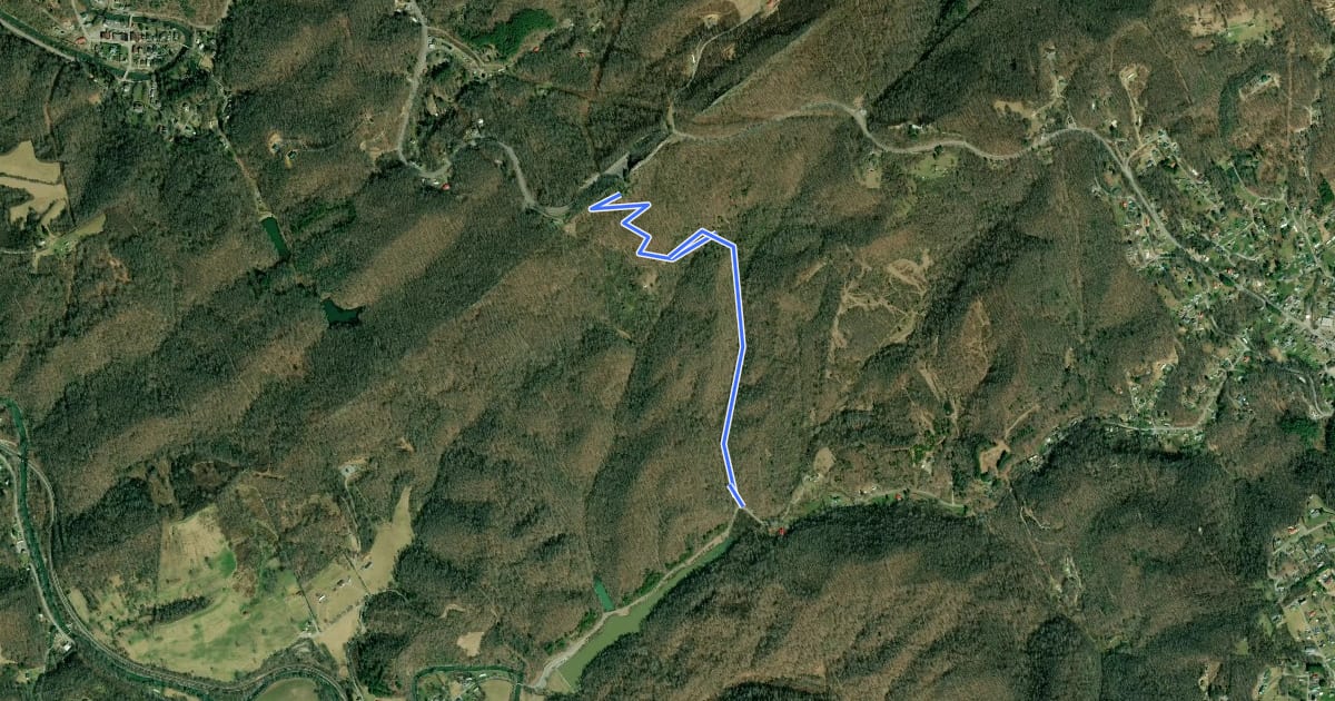 Маршрут Homestead Trail на спутниковом снимке
