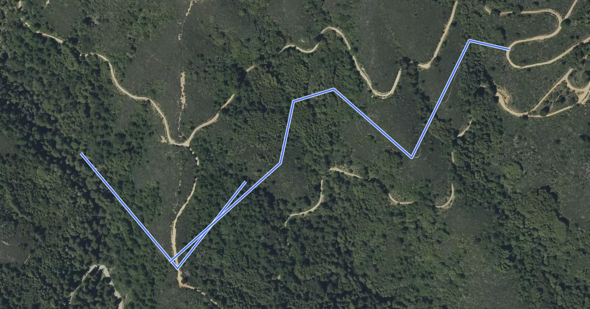 Маршрут Hoo-Koo-E-Koo Trail на спутниковом снимке