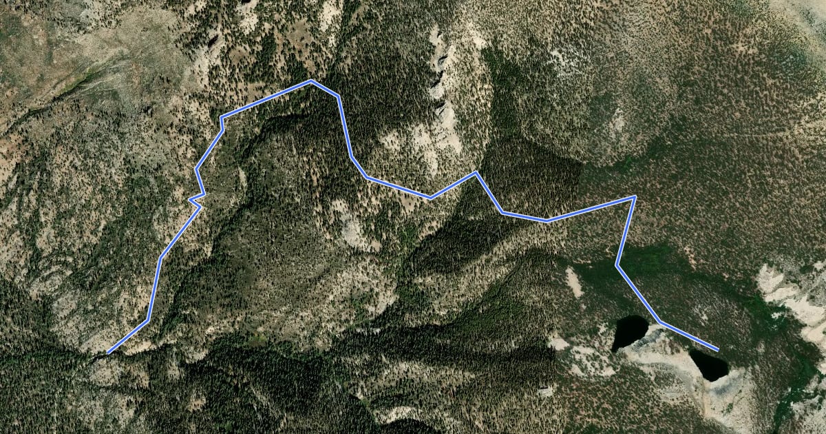 Маршрут Hooper Diversion Trail на спутниковом снимке