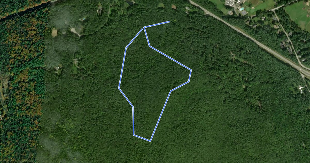 Маршрут Horatio Colony Preserve Red Diamond Trail на спутниковом снимке
