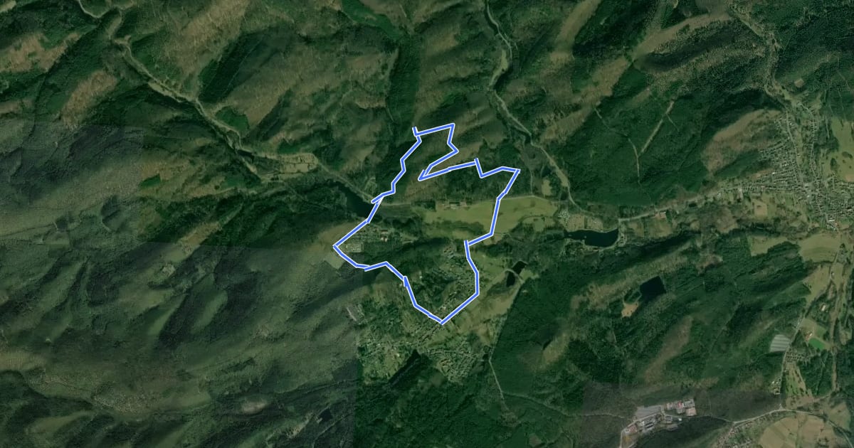Маршрут Horbachkanzel-Runde на спутниковом снимке