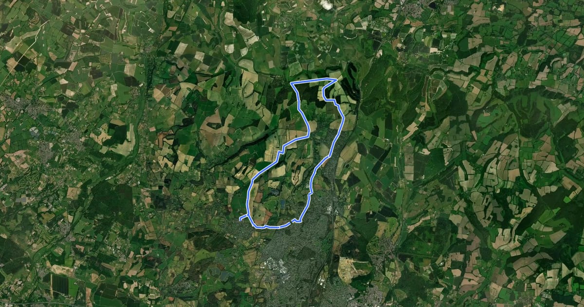 Маршрут Horndean Off Road Cycle Trail на спутниковом снимке