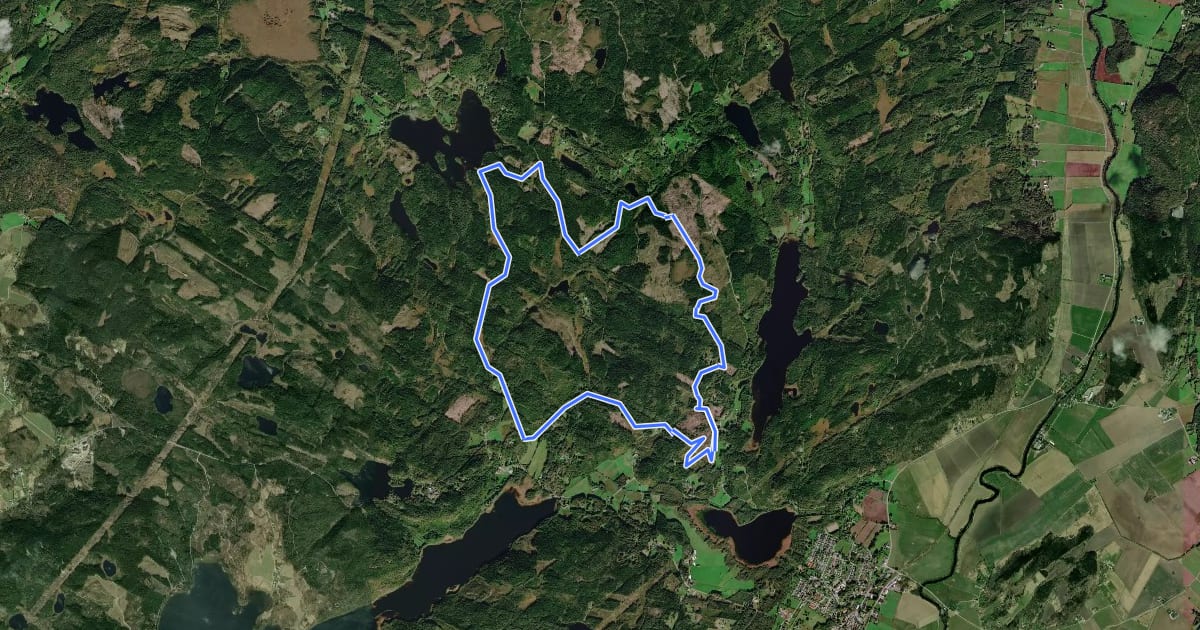 Маршрут Horred 15 km Motionsspår на спутниковом снимке