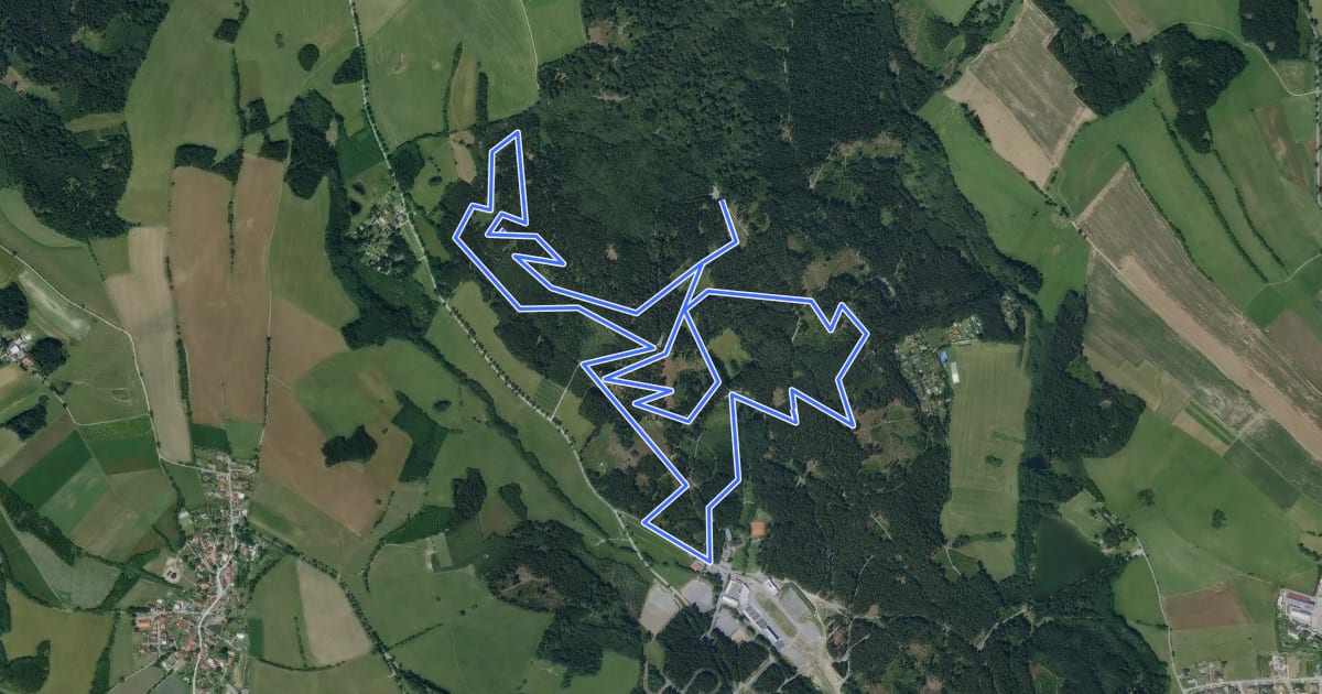 Маршрут Hors Class Trail 1 на спутниковом снимке