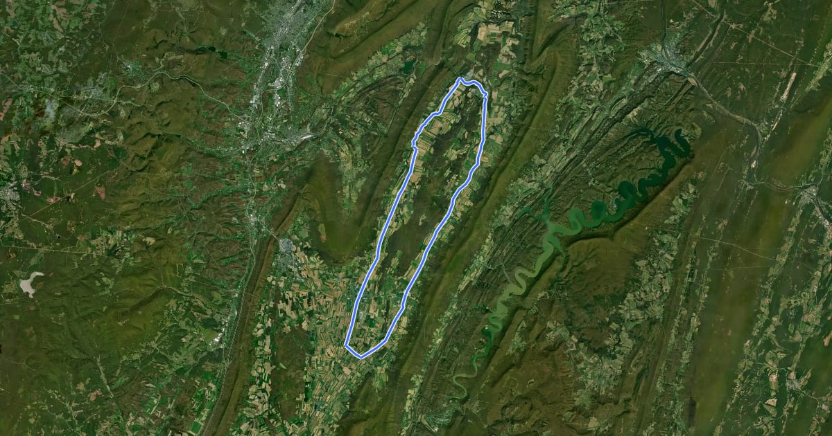 Маршрут Horse and Buggy Tour на спутниковом снимке