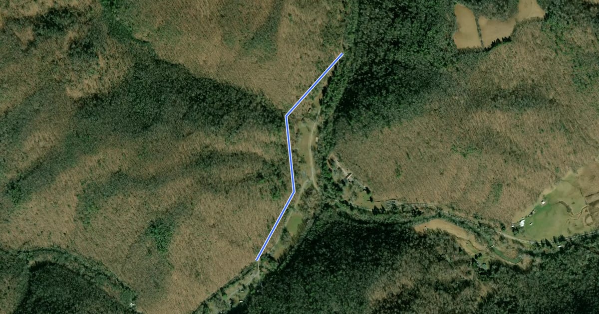 Маршрут Horse Bypass Trail на спутниковом снимке