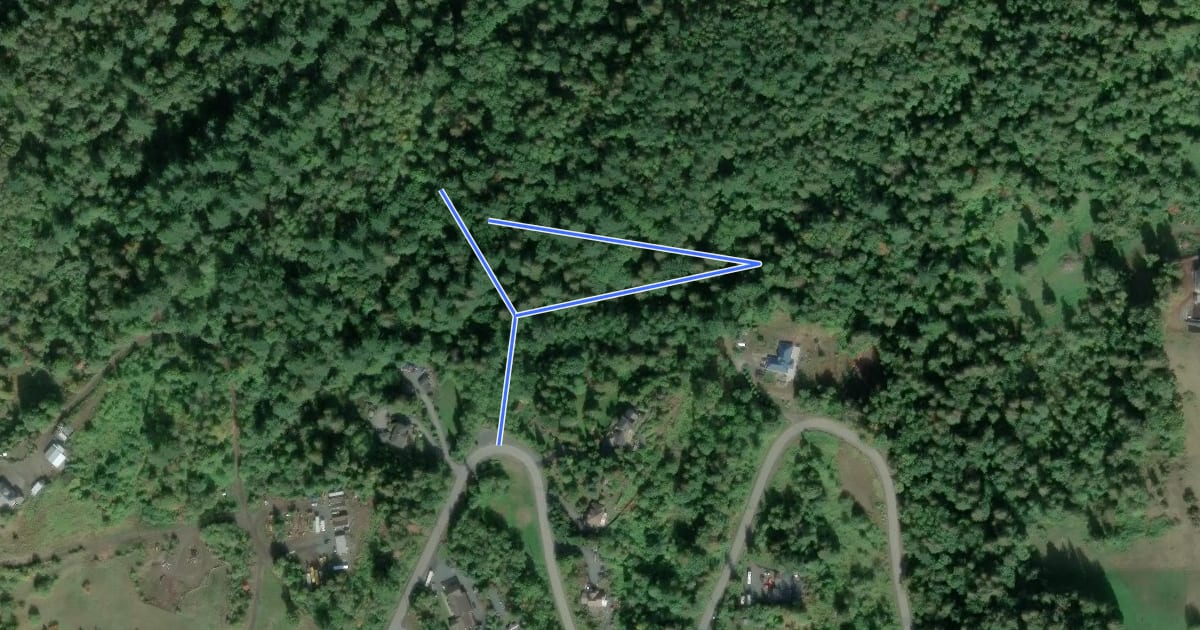 Маршрут Horse Loop Trail на спутниковом снимке