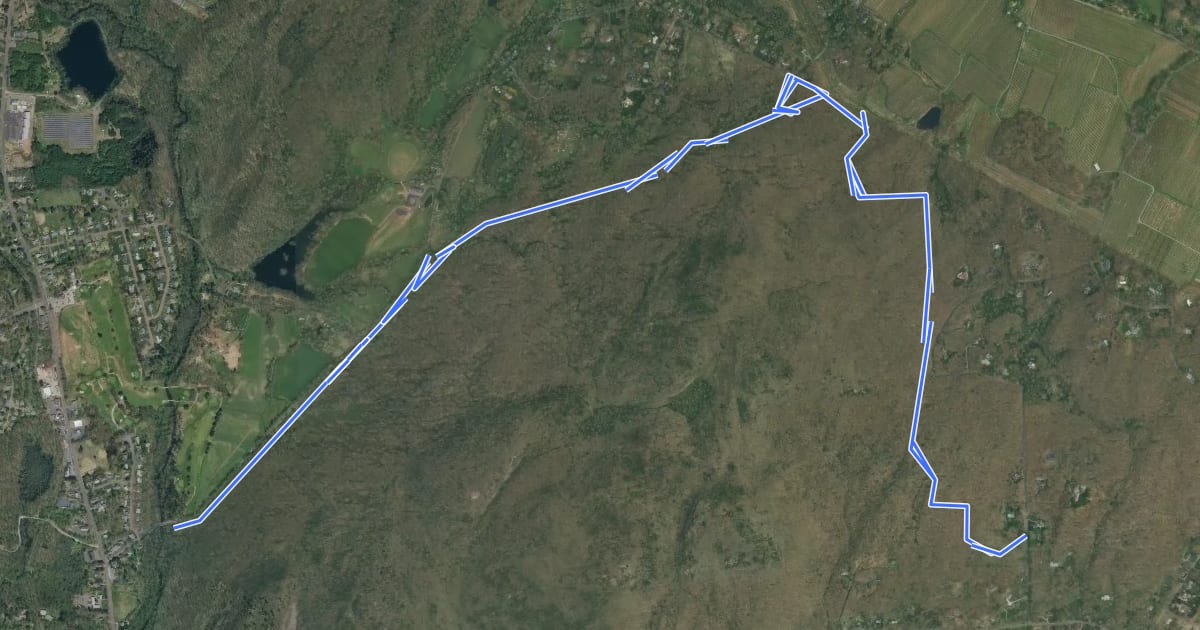 Маршрут Horse Trail на спутниковом снимке