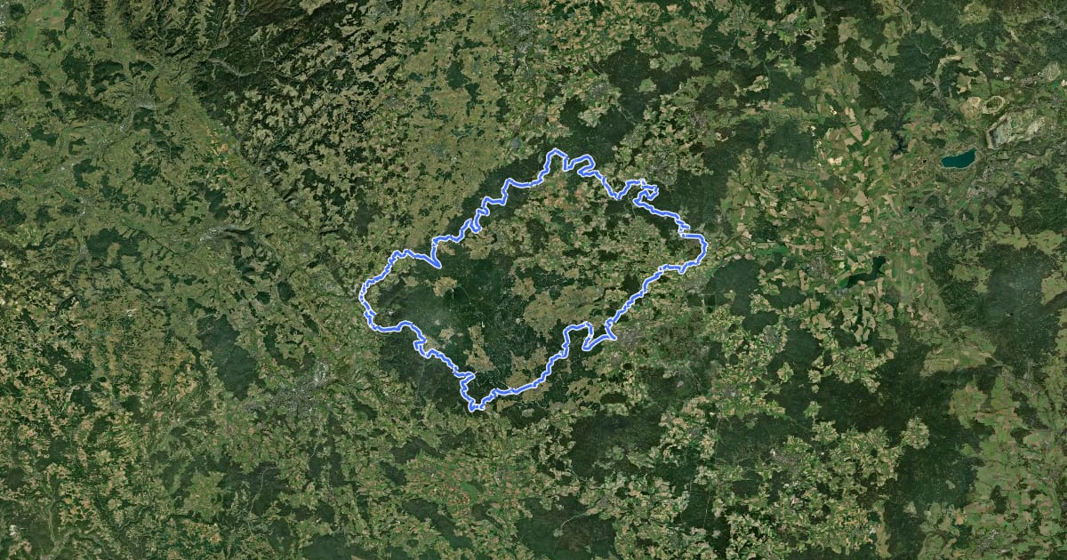 Маршрут Horseshoetrail на спутниковом снимке