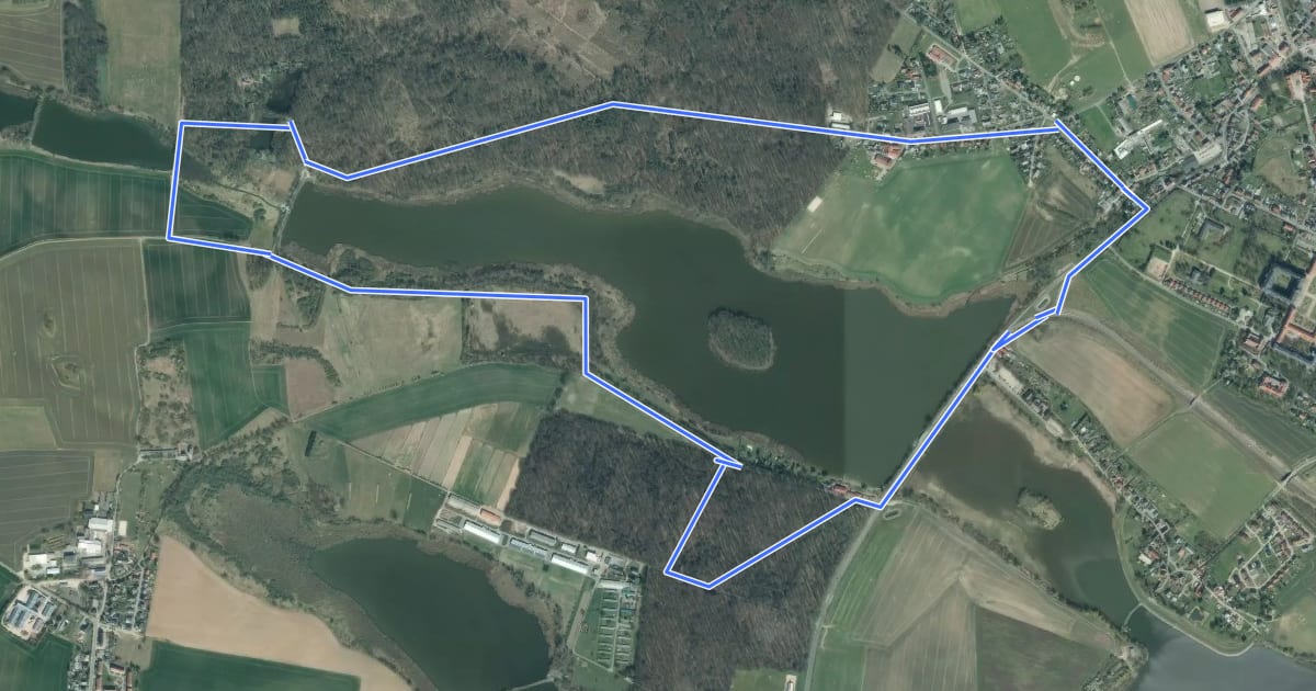 Маршрут Horstsee-Rundwanderung на спутниковом снимке